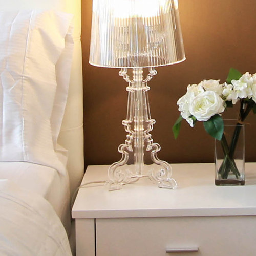 Nightstand with lamp
